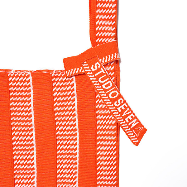 Stripe Knit Bag 詳細画像 Orange 2