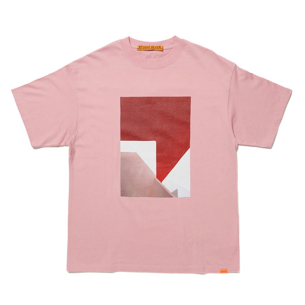 Abstract Graphic Printed SS Tee 詳細画像 Pink 1