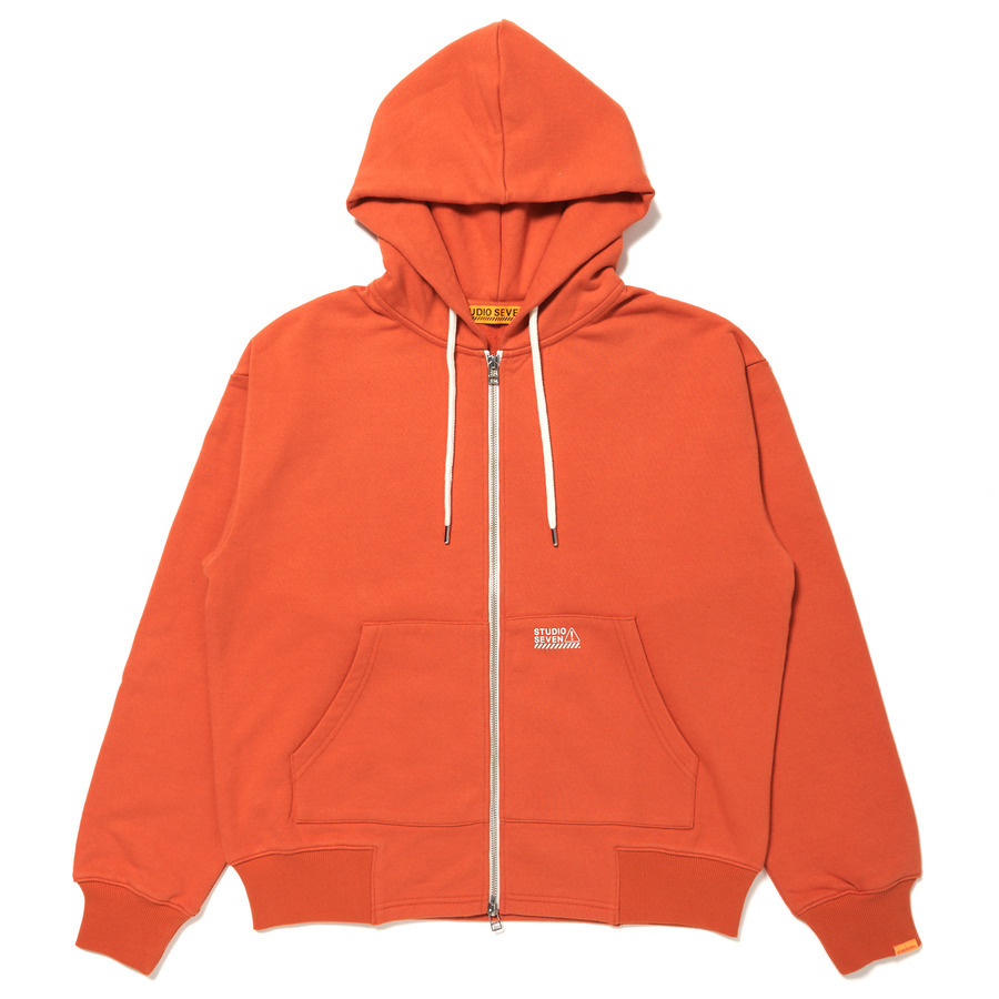 Caution Logo Basic Zip Hoodie | STUDIO SEVEN (スタジオ セブン)