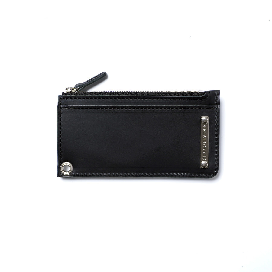 Logo Plate Leather Card-case Coin Wallet | STUDIO SEVEN (スタジオ セブン)