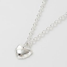 Caution Heart Necklace SLV 詳細画像