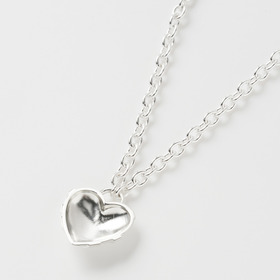 Caution Heart Necklace SLV 詳細画像