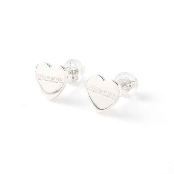 Plate Heart Earrings SLV 詳細画像 Silver 1