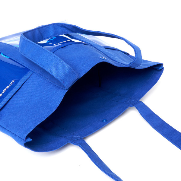 Canvas Combination Tote Bag 詳細画像 Blue 9