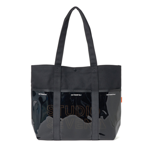 Canvas Combination Tote Bag 詳細画像 Black 1