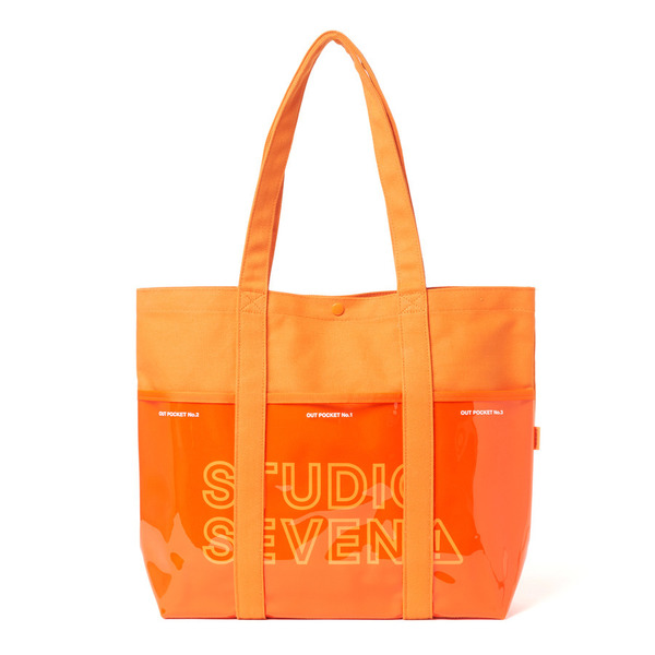 Canvas Combination Tote Bag 詳細画像 Orange 1