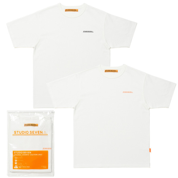 STUDIO SEVEN PACK T-Shirts | CAUTION LOGO 詳細画像 White 1