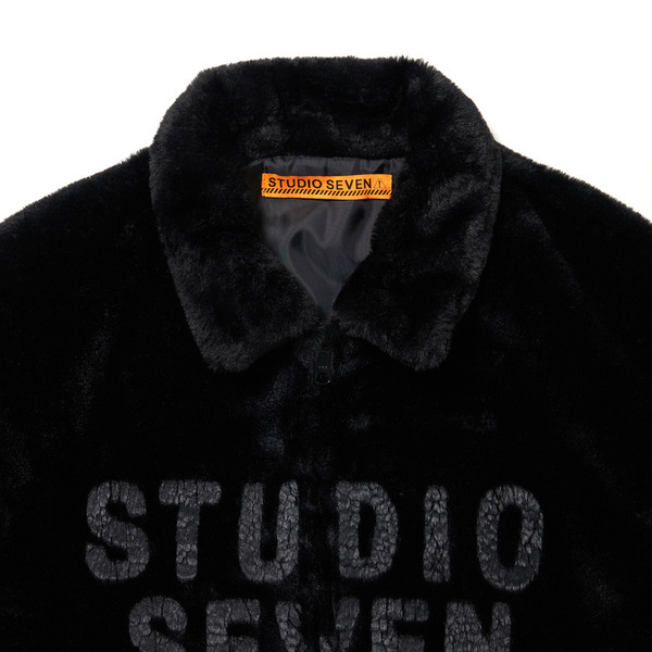 Fake Fur Middle Jacket 詳細画像 Black 1