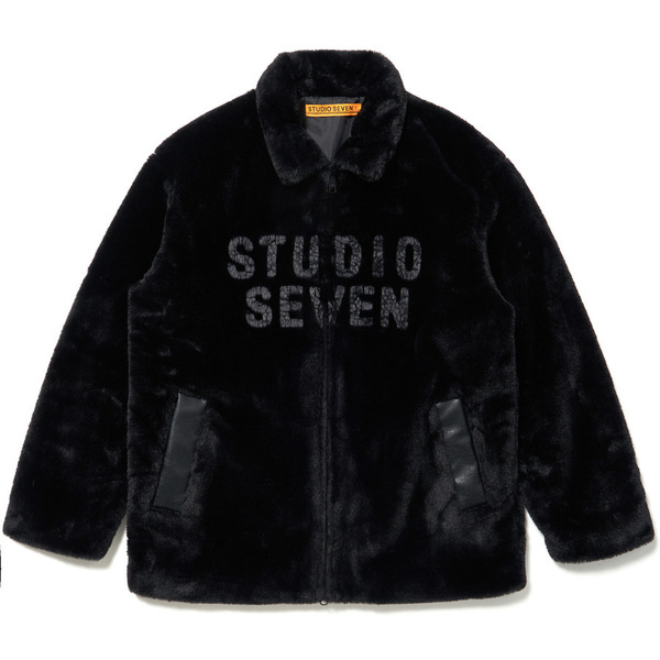 Fake Fur Middle Jacket 詳細画像 Black 1