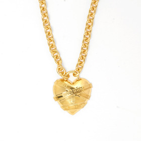 Caution Heart Necklace GLD 詳細画像