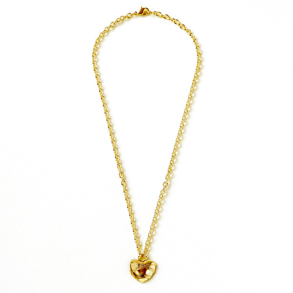 Caution Heart Necklace GLD 詳細画像 Gold 1