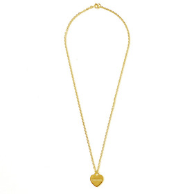 Plate Heart Necklace GLD