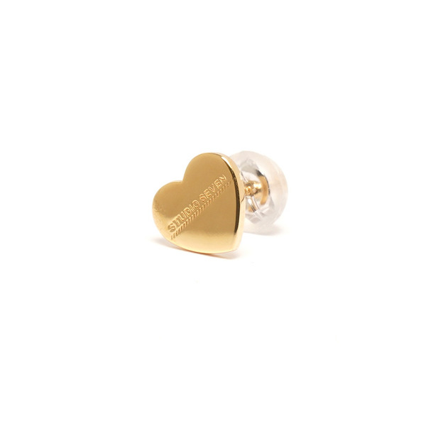 Plate Heart Earrings GLD 詳細画像 Gold 1