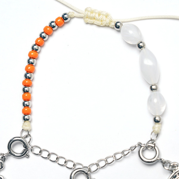 STUDIO SEVEN Charm Bracelet 詳細画像 White x Silver 3