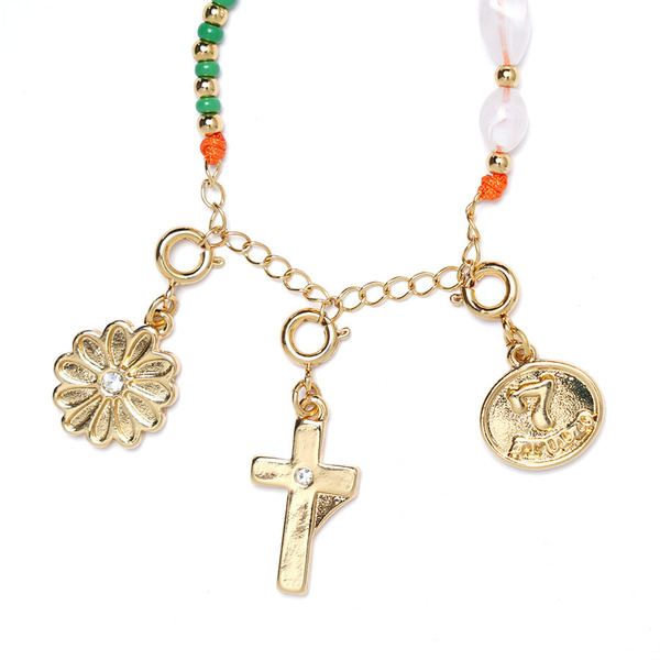 STUDIO SEVEN Charm Bracelet 詳細画像 Orange x Gold 6