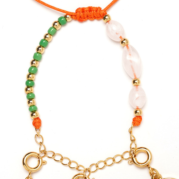 STUDIO SEVEN Charm Bracelet 詳細画像 Orange x Gold 7