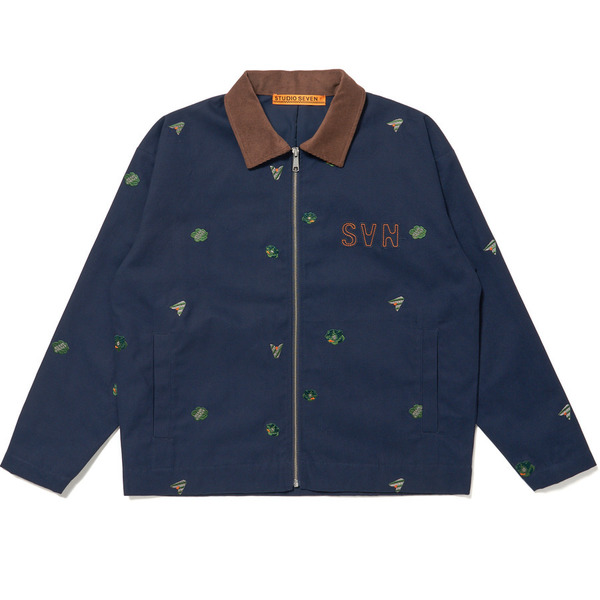 All Over Embroidery Blouson 詳細画像 Navy 1