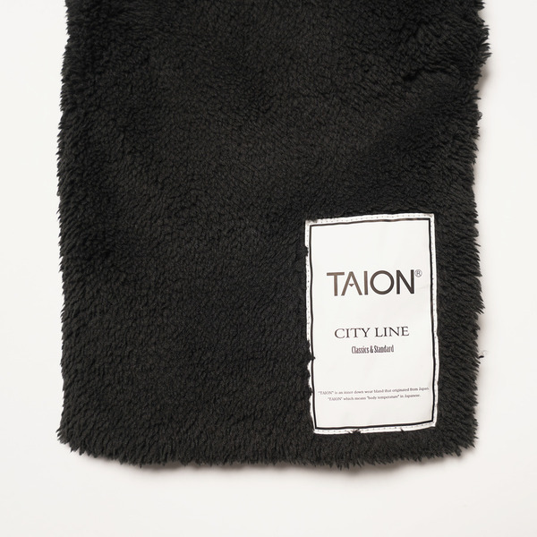 STUDIO SEVEN x TAION Down Neck Warmer 詳細画像 Black 3