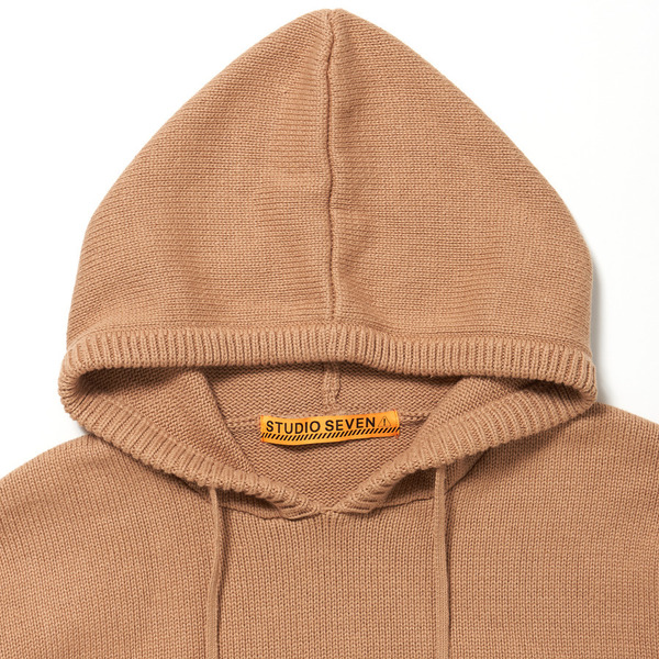 Logo Knit Hoodie 詳細画像 Beige 2