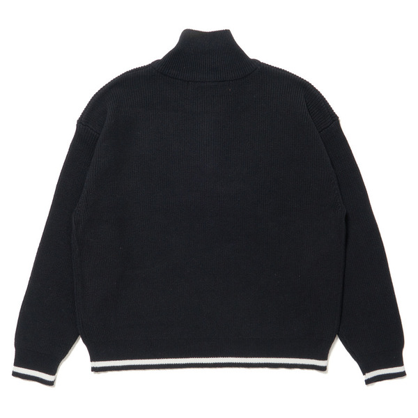 Half Zip Knit 詳細画像 Black 1