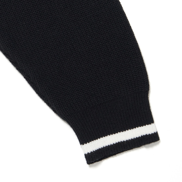 Half Zip Knit 詳細画像 Black 2