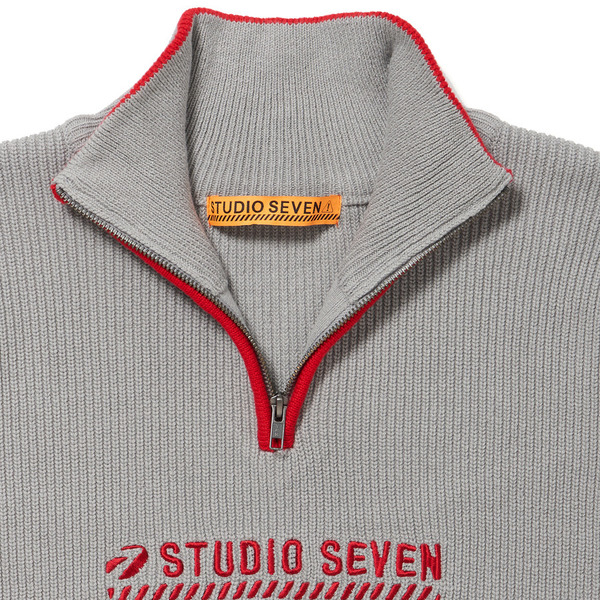 Half Zip Knit 詳細画像 Grey 7