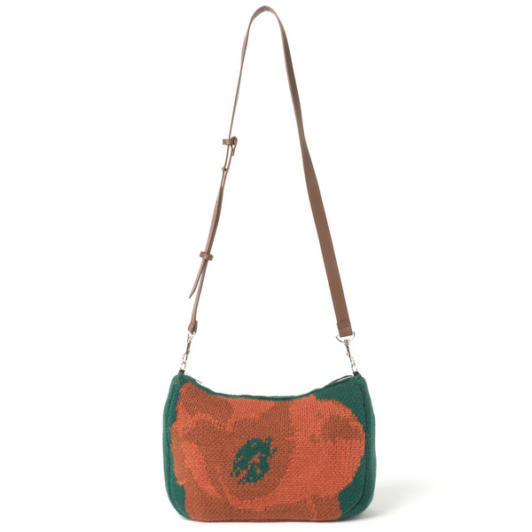 Big Flower Pattern Knit Bag 詳細画像 Green 3