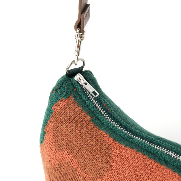 Big Flower Pattern Knit Bag 詳細画像 Green 9