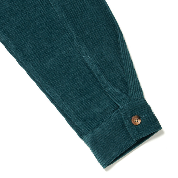 Corduroy Zip-up Shirt 詳細画像 Green 4