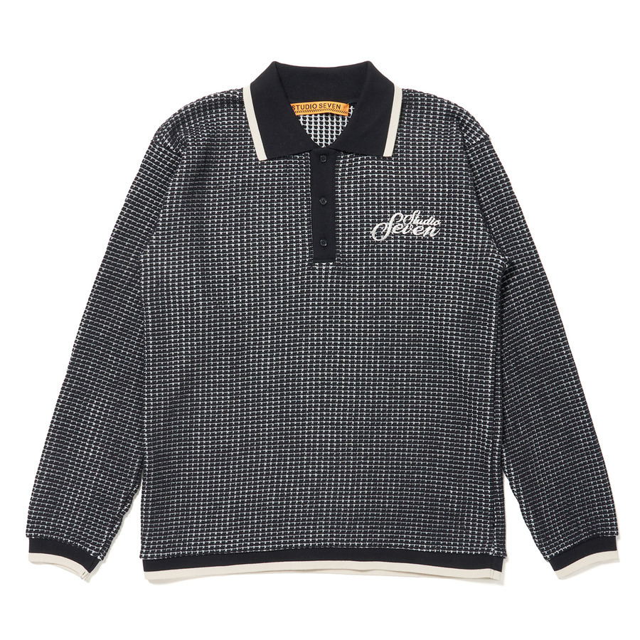 Waffle Knit Half Button Shirt | STUDIO SEVEN (スタジオ セブン)