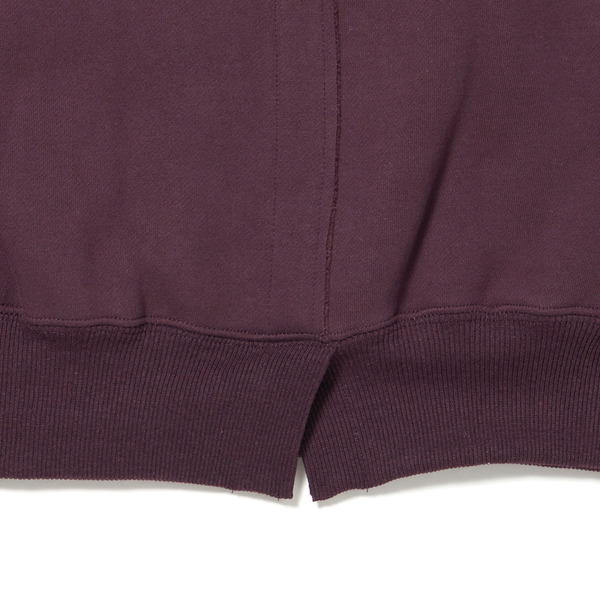 Half Zip Sweat Shirt 詳細画像 Purple 6