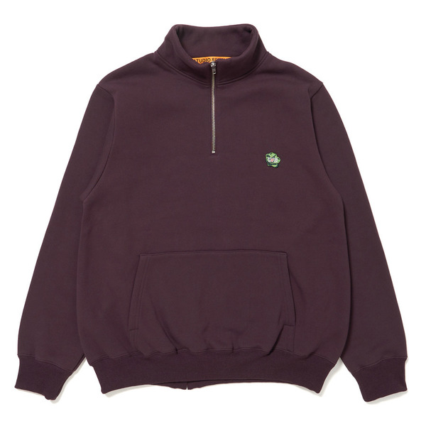 Half Zip Sweat Shirt 詳細画像 Purple 1