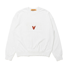 V Flower Crew Neck Sweat