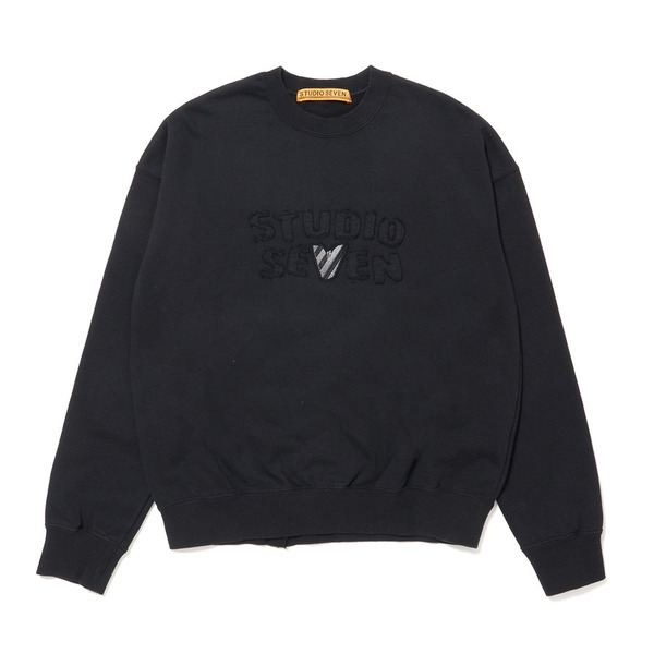 V Flower Crew Neck Sweat 詳細画像 Black 1