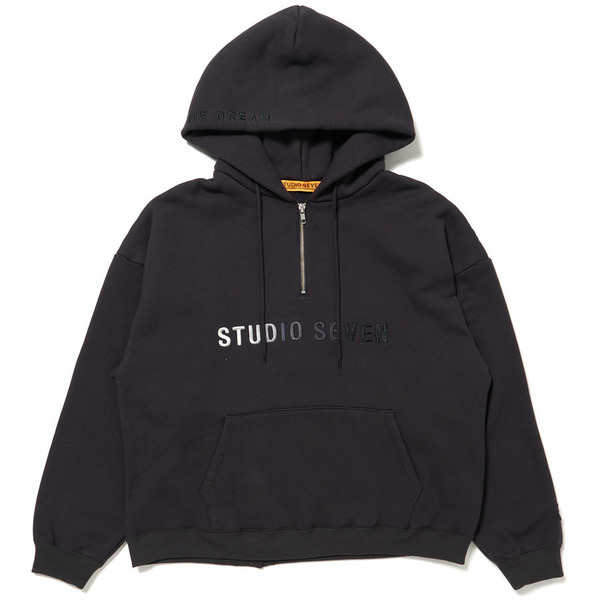 Round Silhouette Hoodie 詳細画像 Black 1