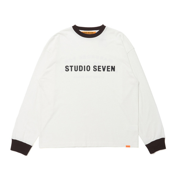 Ringer Logo Long Sleeve T-shirt 詳細画像 White 1