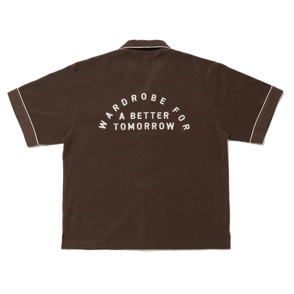 Pile Flower Point SS Shirt 詳細画像 Brown 1