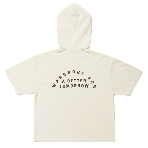 Pile Flower Point SS Hoodie 詳細画像 Ivory 5