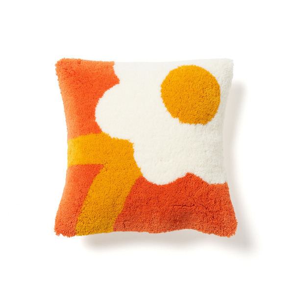 STUDIO SEVEN x MIYOSHI RUG Cushion 詳細画像 7 Flower(Orange) 1