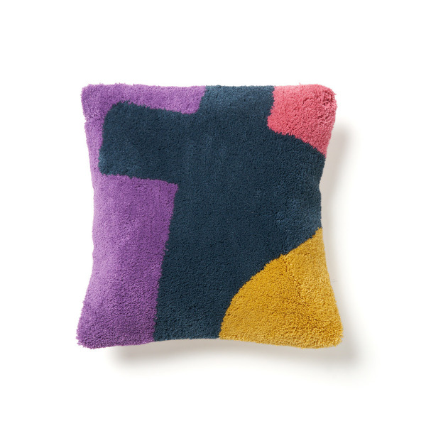 STUDIO SEVEN x MIYOSHI RUG Cushion 詳細画像 7cross(Purple) 1