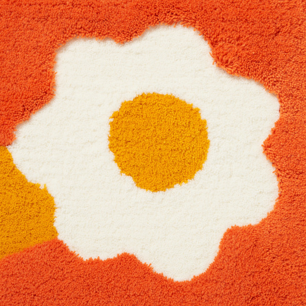 STUDIO SEVEN x MIYOSHI RUG Entrance Rug 7 Flower 詳細画像 Orange 3