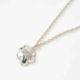 Flower Design Necklace SLV 詳細画像