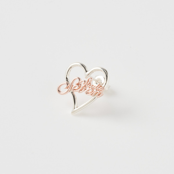 Heart Logo Earrings 詳細画像 Silver 1