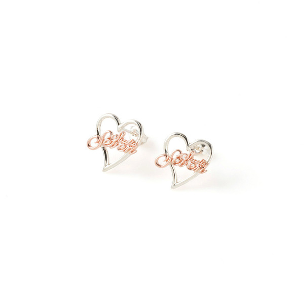 Heart Logo Earrings 詳細画像 Silver 1