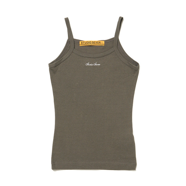 Logo Embroidery Camisole 詳細画像 Khaki 1