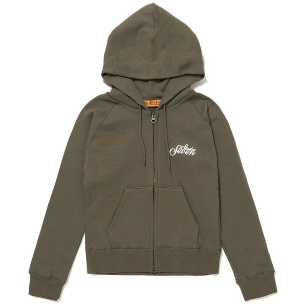 Logo Embroidery Zip Hoodie  詳細画像 Khaki 1