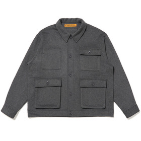 3-Pocket Wool Shirt Jacket