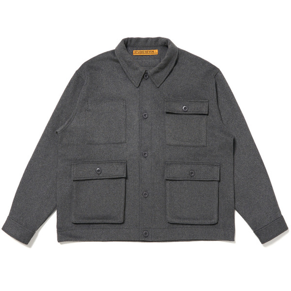 3-Pocket Wool Shirt Jacket 詳細画像 C.Grey 1