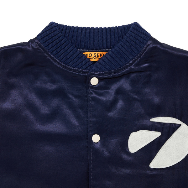 Satin Stadium Jacket 詳細画像 Navy 7