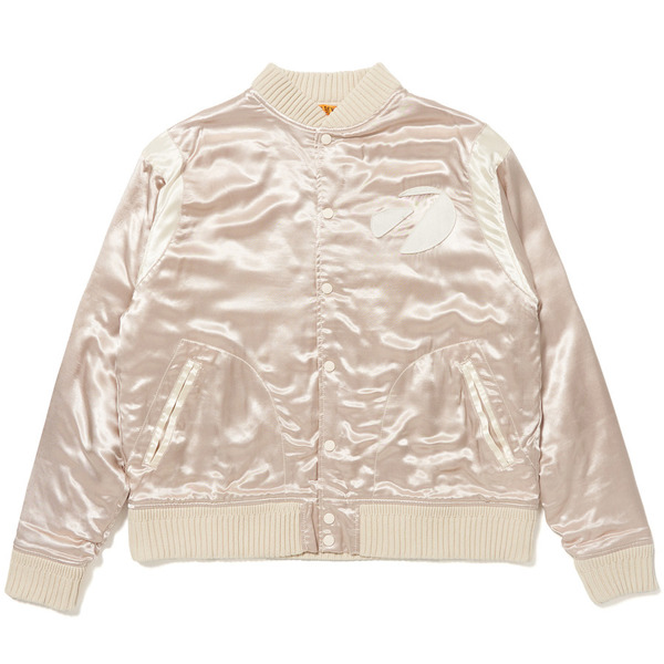 Satin Stadium Jacket 詳細画像 Beige 1